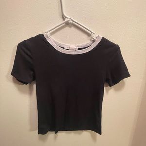 Trendy Black Crop top